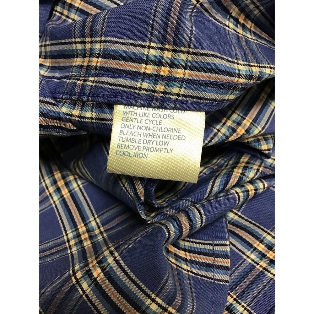 Southern Tide Blue Plaid Button Up Shirt Men's Size Medium Classic Fit - Picture 7 of 7